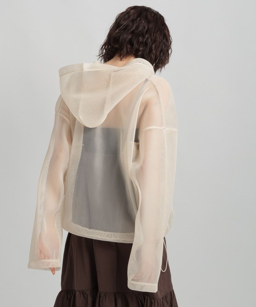 GEORGE'S(ジョージズ)の「メッシュパーカー(パーカー・レディース・アイボリー/グレー・FREE)」の12枚目の写真