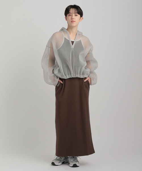 GEORGE'S(ジョージズ)の「メッシュパーカー(パーカー・レディース・アイボリー/グレー・FREE)」の14枚目の写真