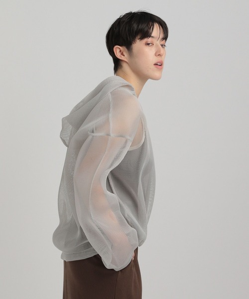 GEORGE'S(ジョージズ)の「メッシュパーカー(パーカー・レディース・アイボリー/グレー・FREE)」の22枚目の写真