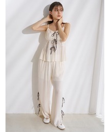 gelato pique（ジェラートピケ）の「サテンロングパンツ（ルーム