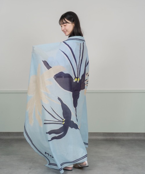 Rivel(リヴェル)の「【pom AMSTERDAM】スカーフ 140 x 180 cm 大判 オランダ発 オーガニック コットン(バンダナ/スカーフ・レディース・イエロー/ブルー・FREE)」の17枚目の写真