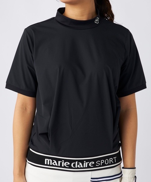 marie claire（マリ・クレール）の「【marie claire/マリ.クレール】レディース半袖モックネックシャツ　撥水　ゴルフ（シャツ/ブラウス・レディース・ブラック/カーキ/ホワイト・MEDIUM/LARGE/X-LARGE/XX-LARGE）」の14枚目の写真