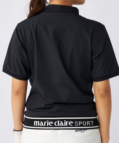 marie claire（マリ・クレール）の「【marie claire/マリ.クレール】レディース半袖モックネックシャツ　撥水　ゴルフ（シャツ/ブラウス・レディース・ブラック/カーキ/ホワイト・MEDIUM/LARGE/X-LARGE/XX-LARGE）」の16枚目の写真