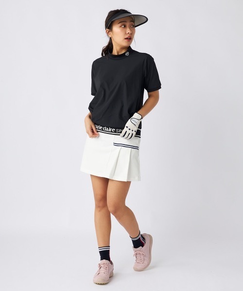 marie claire（マリ・クレール）の「【marie claire/マリ.クレール】レディース半袖モックネックシャツ　撥水　ゴルフ（シャツ/ブラウス・レディース・ブラック/カーキ/ホワイト・MEDIUM/LARGE/X-LARGE/XX-LARGE）」の19枚目の写真