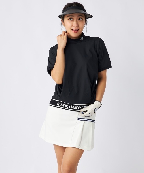 marie claire（マリ・クレール）の「【marie claire/マリ.クレール】レディース半袖モックネックシャツ　撥水　ゴルフ（シャツ/ブラウス・レディース・ブラック/カーキ/ホワイト・MEDIUM/LARGE/X-LARGE/XX-LARGE）」の21枚目の写真