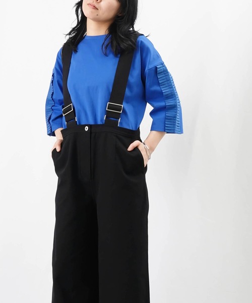 LUCA/LADY LUCK LUCA（ルカ/レディラックルカ）の「【新色追加】LC/LLL サスペンダーツイルサロペットパンツ（サロペット/オーバーオール・レディース・ブラック/カーキ/アイボリー・36/38）」の9枚目の写真