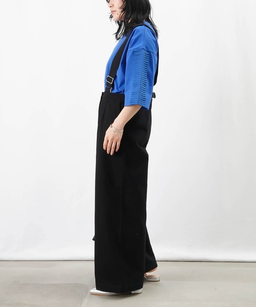 LUCA/LADY LUCK LUCA（ルカ/レディラックルカ）の「【新色追加】LC/LLL サスペンダーツイルサロペットパンツ（サロペット/オーバーオール・レディース・ブラック/カーキ/アイボリー・36/38）」の7枚目の写真