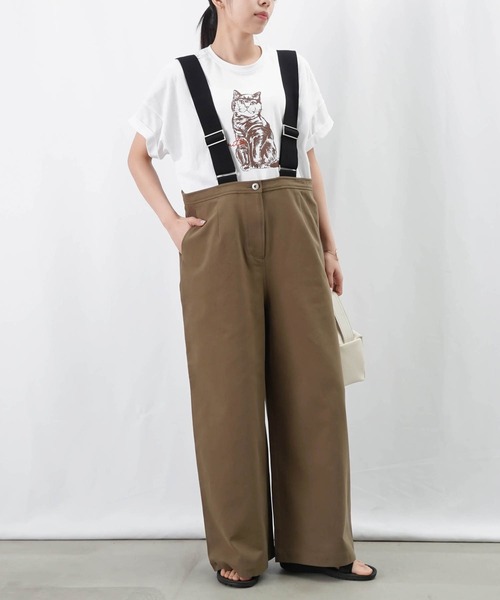 LUCA/LADY LUCK LUCA（ルカ/レディラックルカ）の「【新色追加】LC/LLL サスペンダーツイルサロペットパンツ（サロペット/オーバーオール・レディース・ブラック/カーキ/アイボリー・36/38）」の15枚目の写真