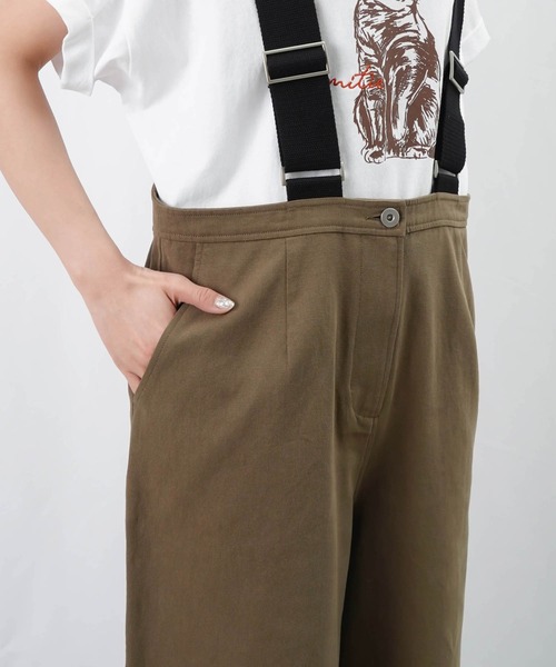 LUCA/LADY LUCK LUCA（ルカ/レディラックルカ）の「【新色追加】LC/LLL サスペンダーツイルサロペットパンツ（サロペット/オーバーオール・レディース・ブラック/カーキ/アイボリー・36/38）」の20枚目の写真