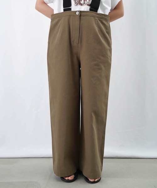 LUCA/LADY LUCK LUCA（ルカ/レディラックルカ）の「【新色追加】LC/LLL サスペンダーツイルサロペットパンツ（サロペット/オーバーオール・レディース・ブラック/カーキ/アイボリー・36/38）」の18枚目の写真