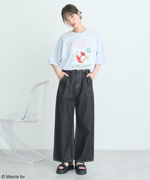 earth music&ecology（アースミュージックアンドエコロジー）の「miffy/earth strawberry Tee（Tシャツ/カットソー・レディース・オフホワイト/ブルー系その他7/ピンク/イエロー・FREE）」の7枚目の写真