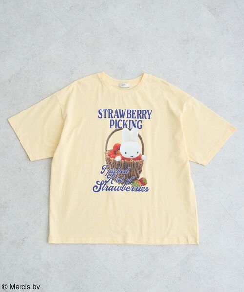 earth music&ecology（アースミュージックアンドエコロジー）の「miffy/earth strawberry Tee（Tシャツ/カットソー・レディース・オフホワイト/ブルー系その他7/ピンク/イエロー・FREE）」の21枚目の写真