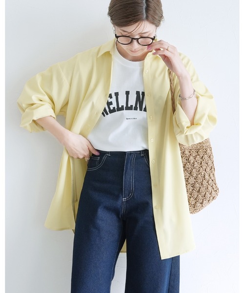 reca（レカ）の「無地/ストライプラッシュガードシャツ（ラッシュガード・レディース・ブラック/イエロー系その他/オフホワイト/ブルー/ネイビー系/イエロー/ブルー系その他・M）」の6枚目の写真