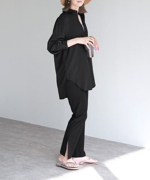 reca（レカ）の「無地/ストライプラッシュガードシャツ（ラッシュガード・レディース・ブラック/イエロー系その他/オフホワイト/ブルー/ネイビー系/イエロー/ブルー系その他・M）」の11枚目の写真