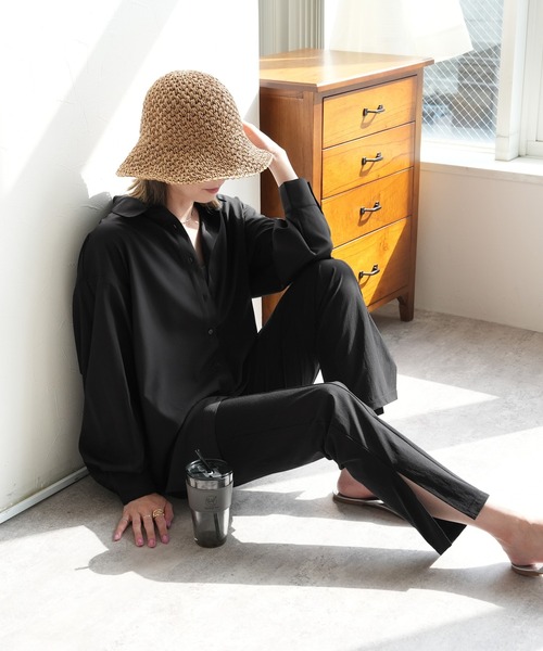 reca（レカ）の「無地/ストライプラッシュガードシャツ（ラッシュガード・レディース・ブラック/イエロー系その他/オフホワイト/ブルー/ネイビー系/イエロー/ブルー系その他・M）」の12枚目の写真