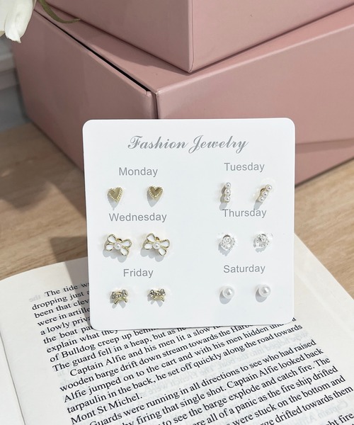 apres jour（アプレジュール）の「【apres jour×ARIAZ】6セットデザインピアス（ピアス（両耳用）・レディース・ゴールド/シルバー・FREE）」の3枚目の写真