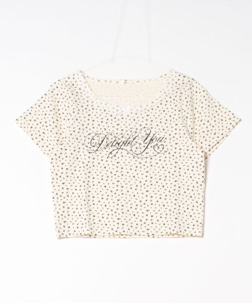 apres jour(アプレジュール)の「小花柄プリントTシャツ(Tシャツ/カットソー・レディース・ネイビー/オフホワイト・フリー/X-LARGE)」の3枚目の写真
