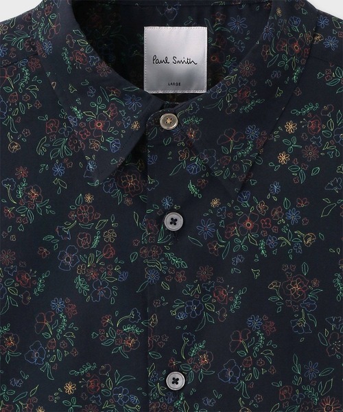 Paul Smith Black ポールスミス シャツ　長袖　直筆プリント柄XL Paul Smith（ポールスミス）の「Numbers プリントシャツ