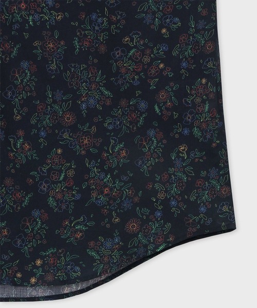 Paul Smith（ポールスミス）の「"Outline Floral" 半袖シャツ / 153311 127Y（シャツ/ブラウス・メンズ・ネイビー・MEDIUM/LARGE/SMALL/X-LARGE）」の3枚目の写真