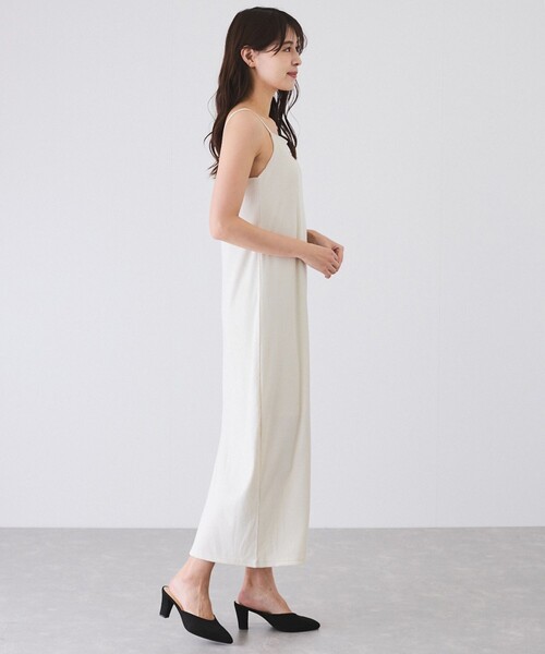 Jayro（ジャイロ）の「ラメカットソーカップ付きキャミワンピース（ワンピース・レディース・チャコールグレー/オフホワイト/ベージュ/ピンク・M）」の9枚目の写真