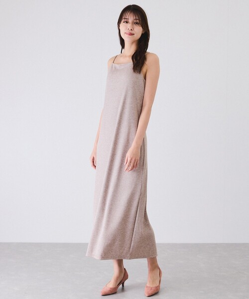 Jayro（ジャイロ）の「ラメカットソーカップ付きキャミワンピース（ワンピース・レディース・チャコールグレー/オフホワイト/ベージュ/ピンク・M）」の13枚目の写真