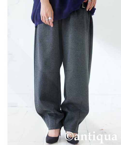 antiqua(アンティカ)の「タックポンチパンツ(その他パンツ・レディース・ダークグレー/ブラック/杢グレー・MEDIUM/LARGE)」の2枚目の写真