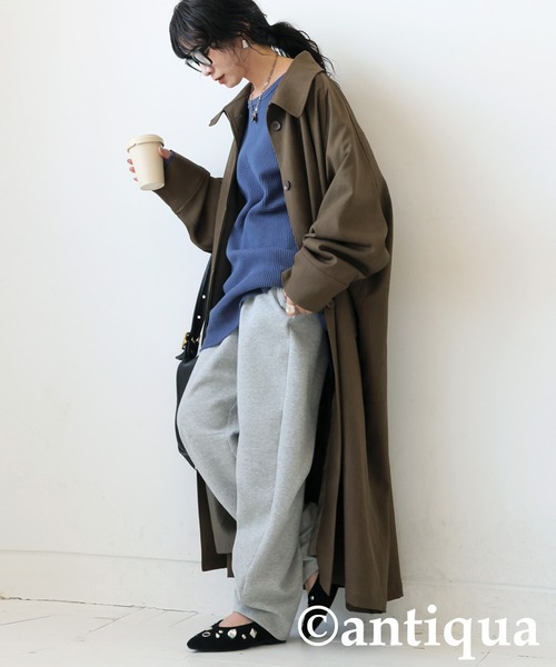 antiqua(アンティカ)の「タックポンチパンツ(その他パンツ・レディース・ダークグレー/ブラック/杢グレー・MEDIUM/LARGE)」の16枚目の写真