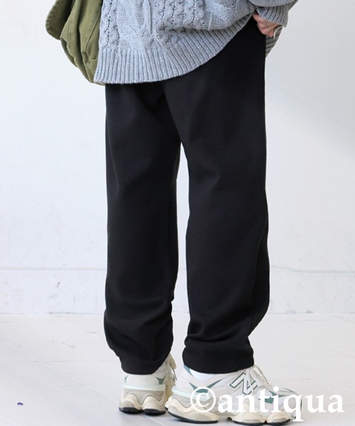antiqua(アンティカ)の「タックポンチパンツ(その他パンツ・レディース・ダークグレー/ブラック/杢グレー・MEDIUM/LARGE)」の7枚目の写真