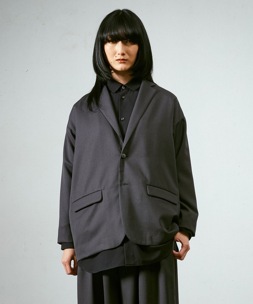 Dulcamara（ドゥルカマラ）の「よそいきオーバーJK（テーラードジャケット・メンズ・ブラック/ネイビー系/オリーブ・0/1）」の3枚目の写真