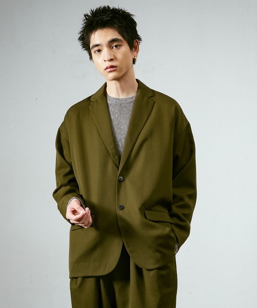 Dulcamara（ドゥルカマラ）の「よそいきオーバーJK（テーラードジャケット・メンズ・ブラック/ネイビー系/オリーブ・0/1）」の2枚目の写真