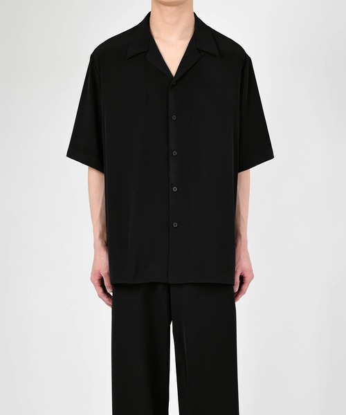 LAD MUSICIAN（ラッドミュージシャン）の「DECHINE OPEN COLLAR SS SHIRT（シャツ/ブラウス・メンズ・グリーン系その他/パープル系その他/ブラック・44/42/46）」の4枚目の写真