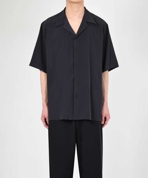 LAD MUSICIAN（ラッドミュージシャン）の「DECHINE OPEN COLLAR SS SHIRT（シャツ/ブラウス・メンズ・グリーン系その他/パープル系その他/ブラック・44/42/46）」の9枚目の写真