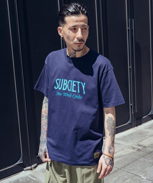 Subciety(サブサエティ)の「New World Order Tee(Tシャツ/カットソー・メンズ・ブラック/ホワイト/ネイビー・SMALL/MEDIUM/LARGE/X-LARGE/XX-LARGE)」の7枚目の写真