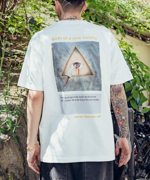 Subciety(サブサエティ)の「New World Order Tee(Tシャツ/カットソー・メンズ・ブラック/ホワイト/ネイビー・SMALL/MEDIUM/LARGE/X-LARGE/XX-LARGE)」の9枚目の写真