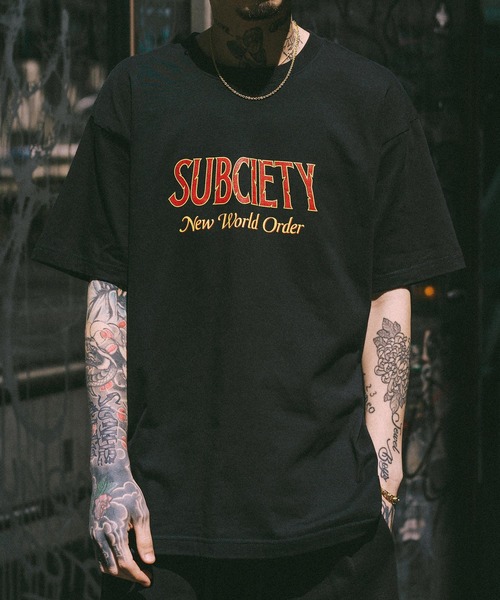 Subciety(サブサエティ)の「New World Order Tee(Tシャツ/カットソー・メンズ・ブラック/ホワイト/ネイビー・SMALL/MEDIUM/LARGE/X-LARGE/XX-LARGE)」の15枚目の写真