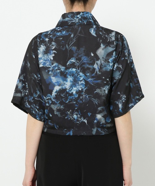 HARE(ハレ)の「ARTflowerレースアップシャツ(HARE)(シャツ/ブラウス・レディース・ブルー系その他/ライトグレー/ブラック・FREE)」の18枚目の写真