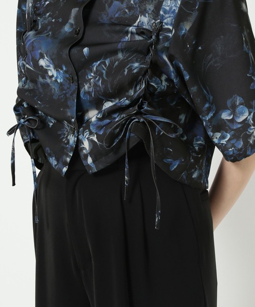 HARE(ハレ)の「ARTflowerレースアップシャツ(HARE)(シャツ/ブラウス・レディース・ブルー系その他/ライトグレー/ブラック・FREE)」の22枚目の写真