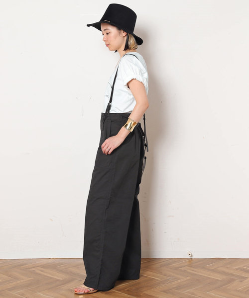 AP STUDIO Johnbull ミリタリー　サスペンダー　パンツ JOHNBULL/ジョンブル】ミリタリーサスペンダーパンツ