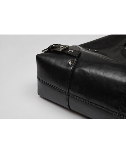 NOT KNOWING】Black Moto Hobo Bag (COATING)（ショルダーバッグ