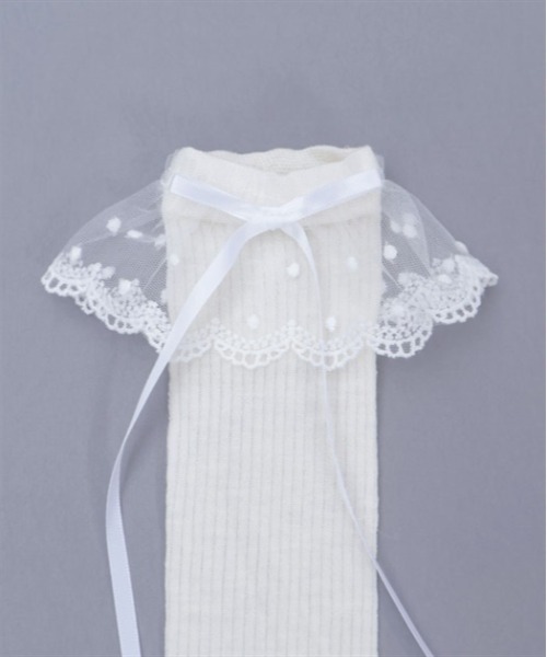 axes femme（アクシーズファム）の「レースリボンソックス（ソックス/靴下・レディース・ブラック/ホワイト・FREE）」の6枚目の写真