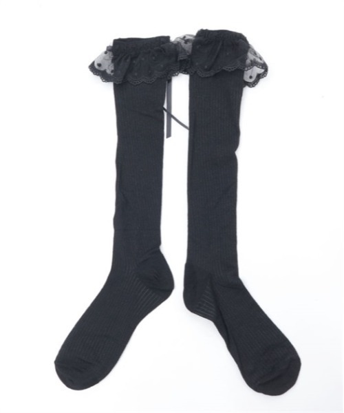axes femme（アクシーズファム）の「レースリボンソックス（ソックス/靴下・レディース・ブラック/ホワイト・FREE）」の16枚目の写真