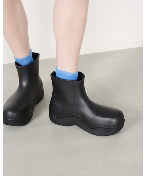 エマ フランシス Emma Francis レインブーツ ブラック ラバー 37