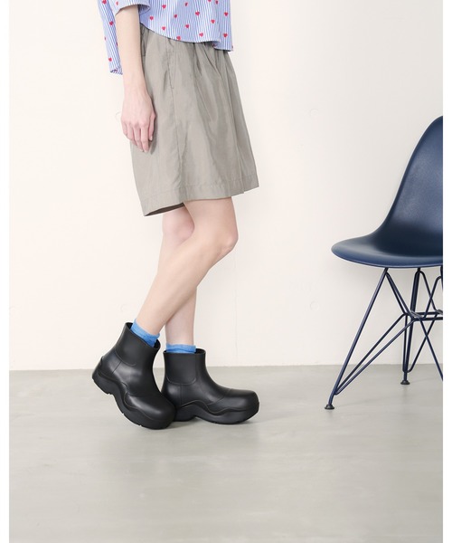 Emma Francis（エマフランシス）の「ラバー レインブーツ（レインシューズ・レディース・ブラック・35/37/39）」の8枚目の写真