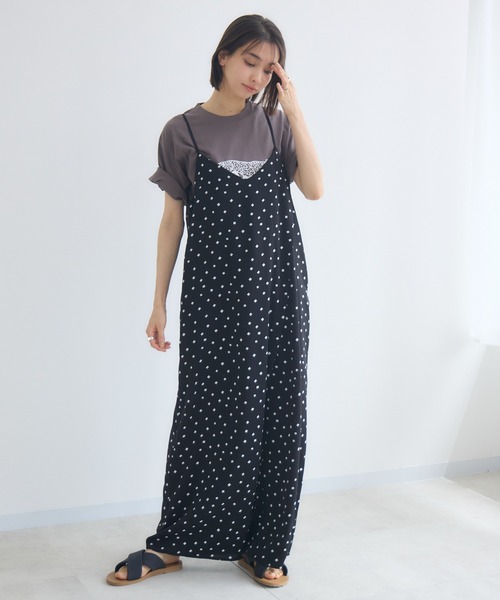 KATHARINE ROSS(キャサリンロス)の「【KATHARINE ROSS】ラップキャミサロペット(サロペット/オーバーオール・レディース・ブラック/ネイビー・MEDIUM)」の15枚目の写真