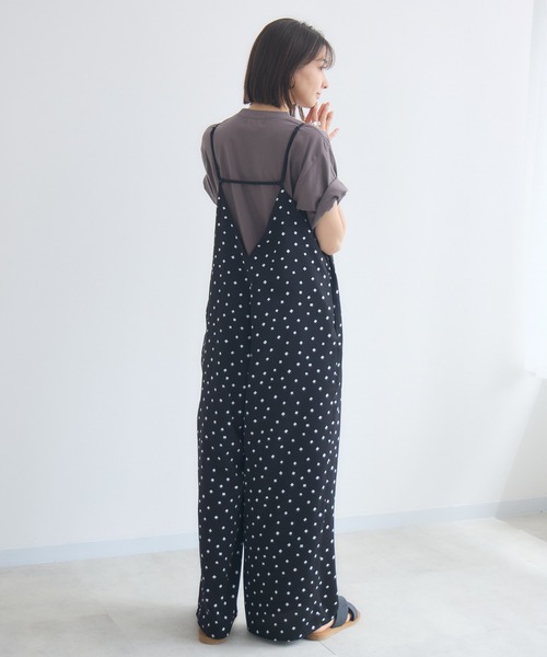 KATHARINE ROSS(キャサリンロス)の「【KATHARINE ROSS】ラップキャミサロペット(サロペット/オーバーオール・レディース・ブラック/ネイビー・MEDIUM)」の12枚目の写真