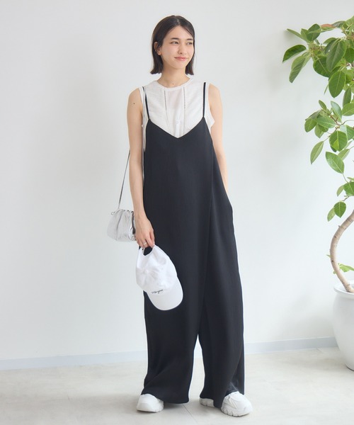 KATHARINE ROSS(キャサリンロス)の「【KATHARINE ROSS】ラップキャミサロペット(サロペット/オーバーオール・レディース・ブラック/ネイビー・MEDIUM)」の20枚目の写真