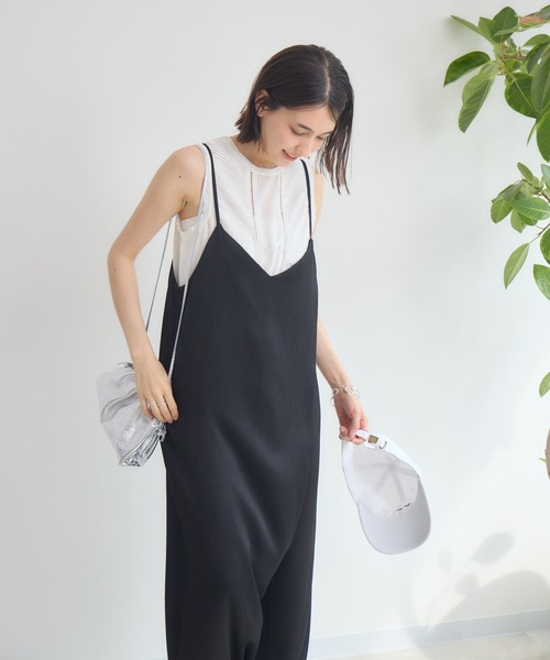 KATHARINE ROSS(キャサリンロス)の「【KATHARINE ROSS】ラップキャミサロペット(サロペット/オーバーオール・レディース・ブラック/ネイビー・MEDIUM)」の18枚目の写真