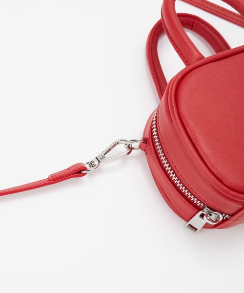 OVHEE Mignon Saddle Bag Red/2way ショルダーバッグ 韓国 本 革 2way トート バッグ ショルダー バッグ 小さめ トート