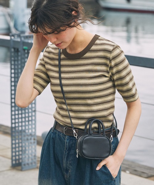 バッグ MONOTOWN 2WAY ミニボストン スクエア ショルダーバッグ MONO-MART LADY'S
