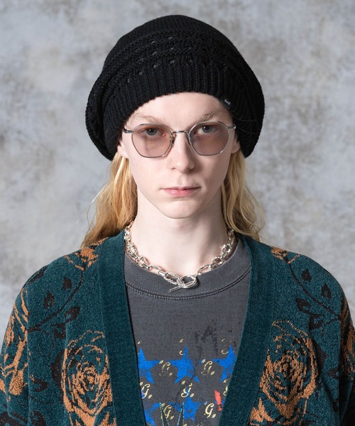 glamb（グラム）の「Reversible Knit Beret / リバーシブルニットベレー（ハンチング/ベレー帽・メンズ・ネイビー/ブラック・FREE）」の2枚目の写真